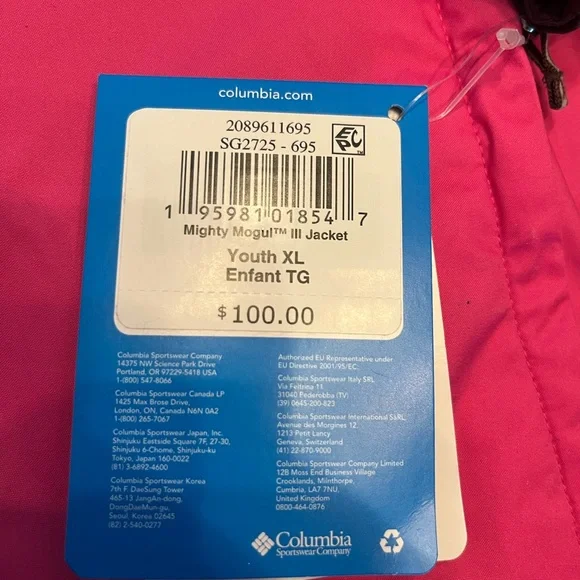 NWT Columbia Mighty Mogul III Jacket